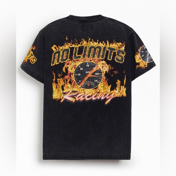 PacSun No Limits Racing Oversized T-Shirt - Picture 2 of 6
